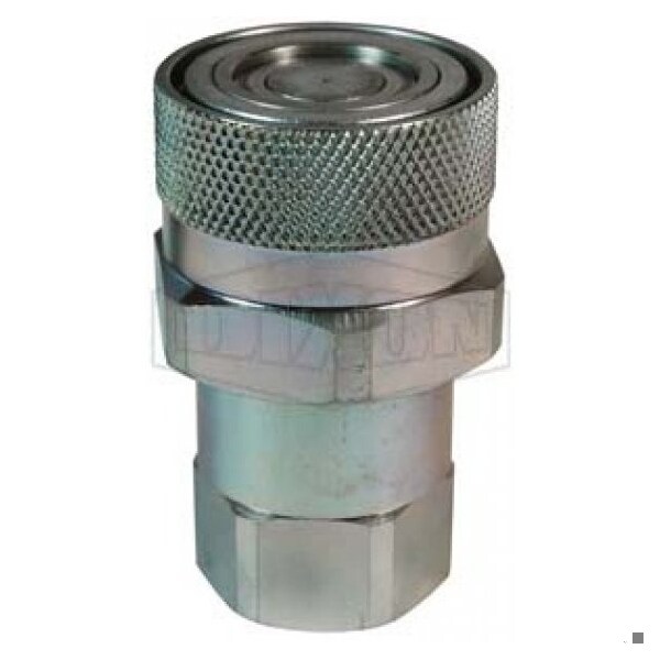 VEP Hydraulic Coupler, 1/2 in x 3/4-14 Nominal, Hose x Female NPTF, Steel, Domestic